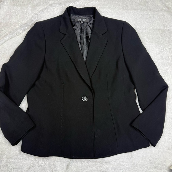 Kasper Women's Elegant Black Suit Jacket - Picture 2 of 7